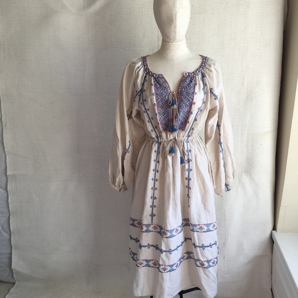 LoveShackFancy OS Fall Embroidered Cotton Dress - Picture 8 of 8